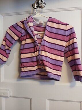 Circo Girls 3T Purple Stripe Jacket